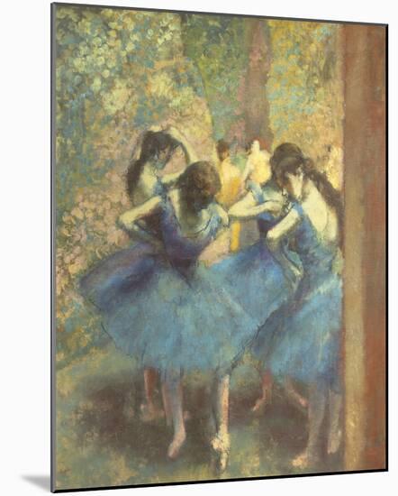 Blue Dancers-Edgar Degas-Mounted Giclee Print