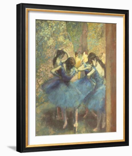 Blue Dancers-Edgar Degas-Framed Giclee Print