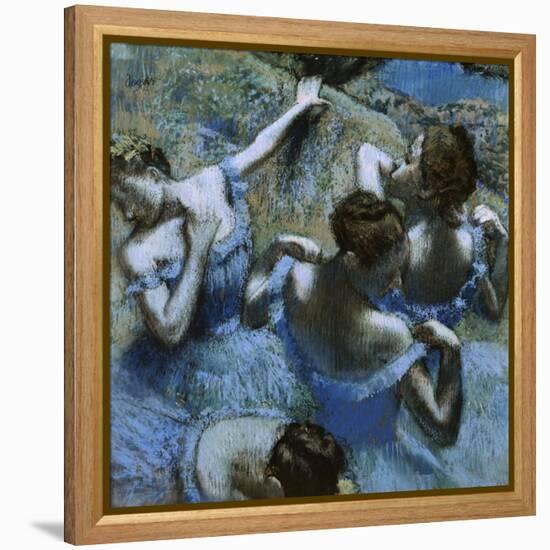 Blue Dancers-Edgar Degas-Framed Premier Image Canvas