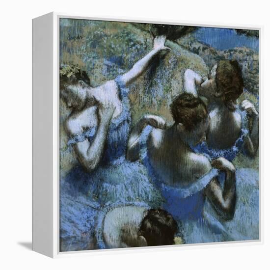 Blue Dancers-Edgar Degas-Framed Premier Image Canvas