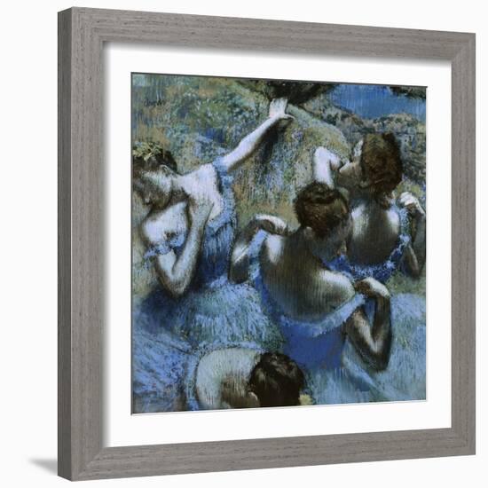 Blue Dancers-Edgar Degas-Framed Giclee Print