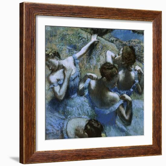 Blue Dancers-Edgar Degas-Framed Giclee Print