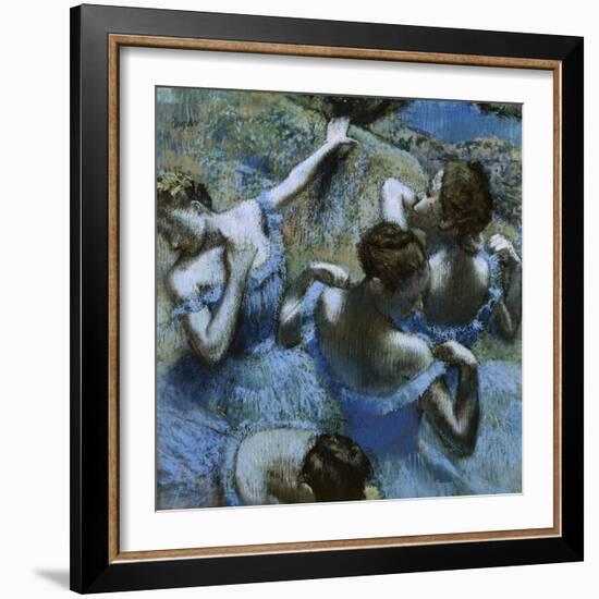 Blue Dancers-Edgar Degas-Framed Giclee Print