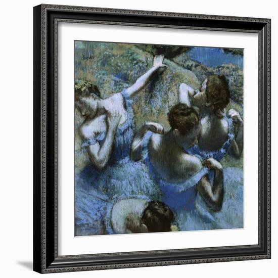 Blue Dancers-Edgar Degas-Framed Giclee Print