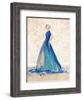 Blue Danube II-Alicia Ludwig-Framed Art Print