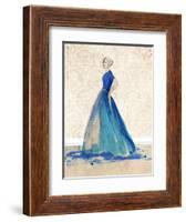 Blue Danube II-Alicia Ludwig-Framed Art Print
