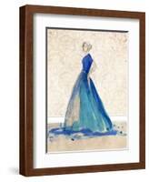 Blue Danube II-Alicia Ludwig-Framed Art Print
