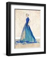 Blue Danube II-Alicia Ludwig-Framed Art Print