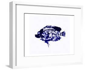 Blue Dapple Fish Print-Rich LaPenna-Framed Giclee Print
