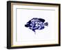 Blue Dapple Fish Print-Rich LaPenna-Framed Giclee Print