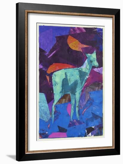 Blue Deer-David McConochie-Framed Giclee Print