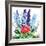 Blue Delphiniums-Christopher Ryland-Framed Giclee Print