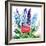 Blue Delphiniums-Christopher Ryland-Framed Giclee Print