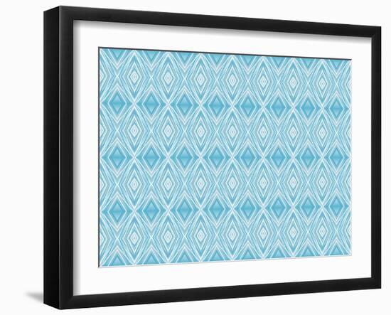 Blue Diamonds II-Deanna Tolliver-Framed Giclee Print