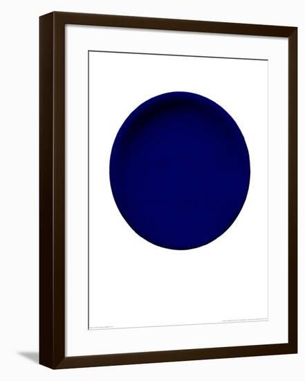 Blue Disk, c.1957 (IKB54)-Yves Klein-Framed Serigraph