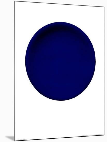 Blue Disk, c.1957 (IKB54)-Yves Klein-Mounted Serigraph