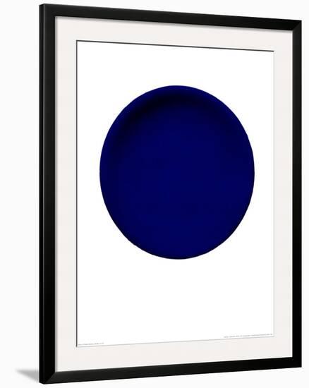 Blue Disk, c.1957 (IKB54)-Yves Klein-Framed Art Print