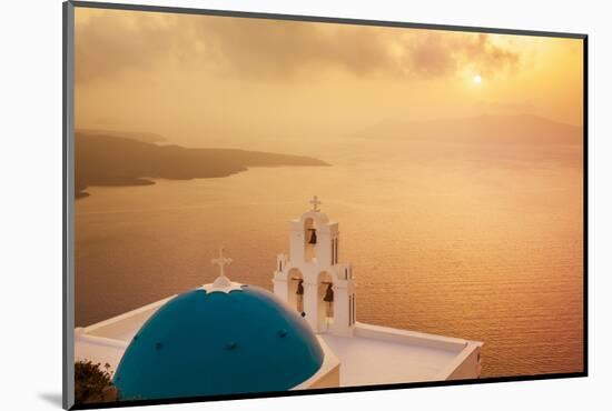 Blue Dome and Bell Tower at Sunset-Neale Clark-Mounted Photographic Print