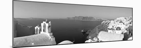 Blue Domed Churches in the Village of Oia, Santorini (Thira), Cyclades Islands, Aegean Sea, Greece-Gavin Hellier-Mounted Photographic Print