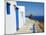 Blue Door and Shutters, Kastro Village, Sifnos, Cyclades Islands, Greek Islands, Aegean Sea, Greece-Tuul-Mounted Photographic Print