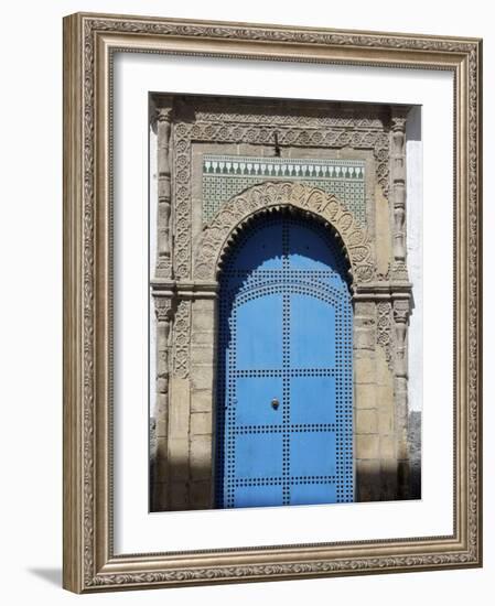 Blue Door, Essaouira, Morocco, North Africa, Africa-De Mann Jean-Pierre-Framed Photographic Print