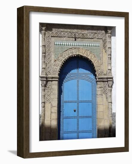 Blue Door, Essaouira, Morocco, North Africa, Africa-De Mann Jean-Pierre-Framed Photographic Print