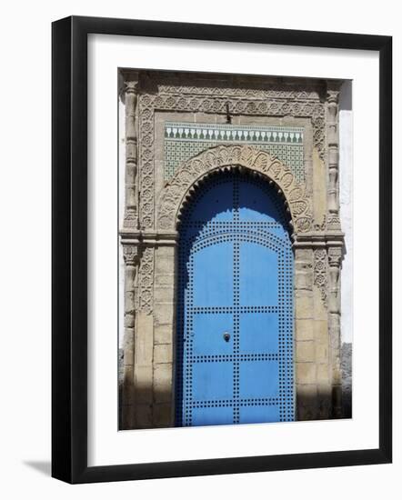 Blue Door, Essaouira, Morocco, North Africa, Africa-De Mann Jean-Pierre-Framed Photographic Print