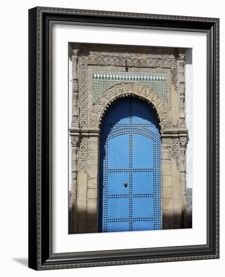 Blue Door, Essaouira, Morocco, North Africa, Africa-De Mann Jean-Pierre-Framed Photographic Print
