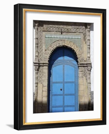 Blue Door, Essaouira, Morocco, North Africa, Africa-De Mann Jean-Pierre-Framed Photographic Print