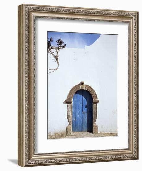 Blue Door, Filicudi, Aeolian Islands, Unesco World Heritage Site, Italy-Oliviero Olivieri-Framed Photographic Print