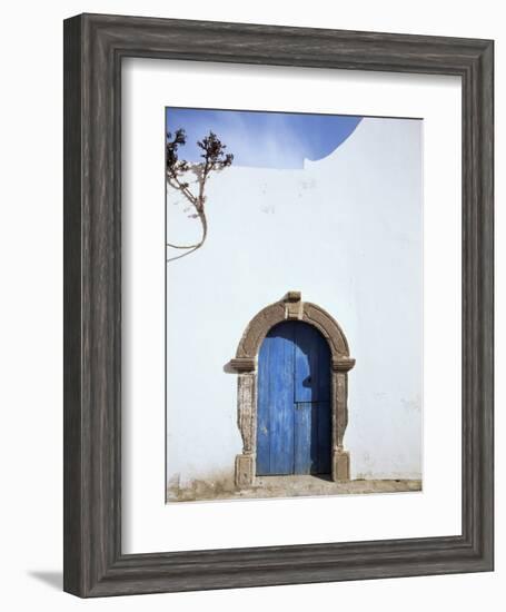 Blue Door, Filicudi, Aeolian Islands, Unesco World Heritage Site, Italy-Oliviero Olivieri-Framed Photographic Print