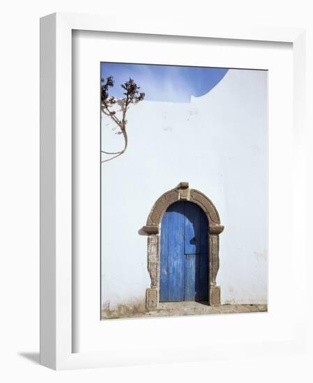 Blue Door, Filicudi, Aeolian Islands, Unesco World Heritage Site, Italy-Oliviero Olivieri-Framed Photographic Print