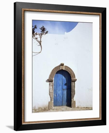 Blue Door, Filicudi, Aeolian Islands, Unesco World Heritage Site, Italy-Oliviero Olivieri-Framed Photographic Print