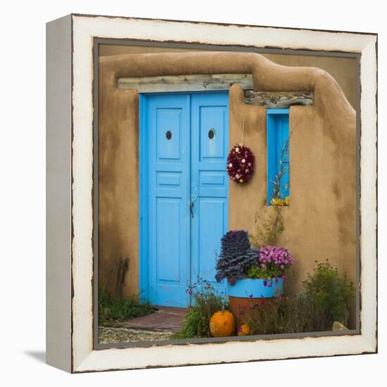 Blue Door I-Kathy Mahan-Framed Premier Image Canvas