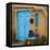Blue Door I-Kathy Mahan-Framed Premier Image Canvas