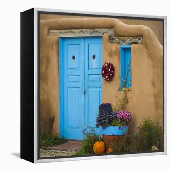 Blue Door I-Kathy Mahan-Framed Premier Image Canvas