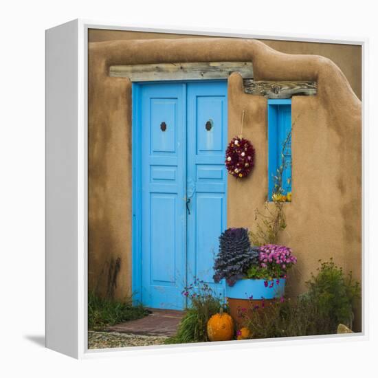 Blue Door I-Kathy Mahan-Framed Premier Image Canvas