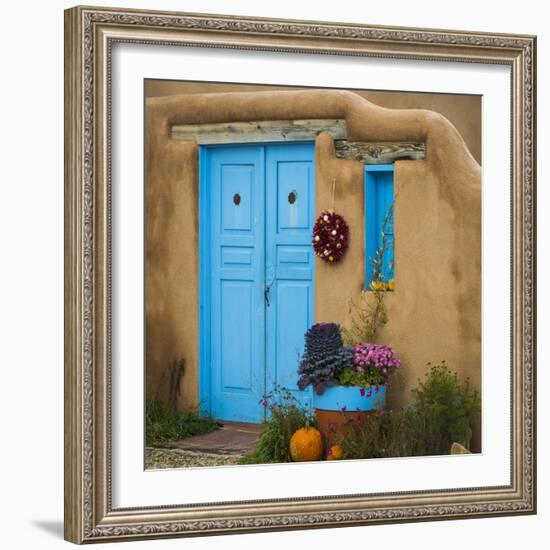 Blue Door I-Kathy Mahan-Framed Photographic Print