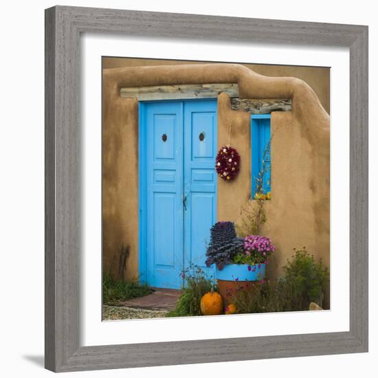 Blue Door I-Kathy Mahan-Framed Photographic Print