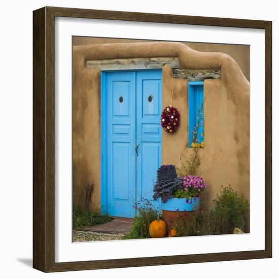 Blue Door I-Kathy Mahan-Framed Photographic Print