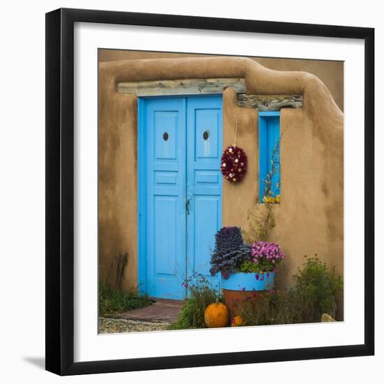 Blue Door I-Kathy Mahan-Framed Photographic Print