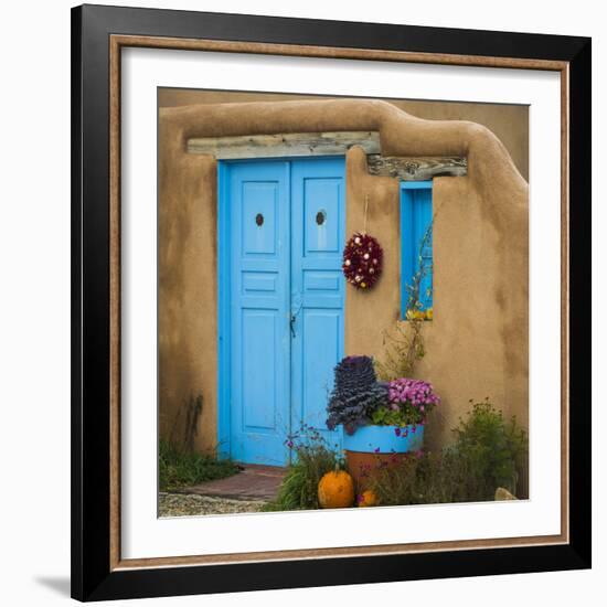 Blue Door I-Kathy Mahan-Framed Photographic Print