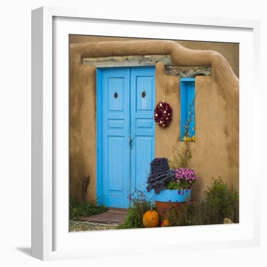 Blue Door I-Kathy Mahan-Framed Photographic Print