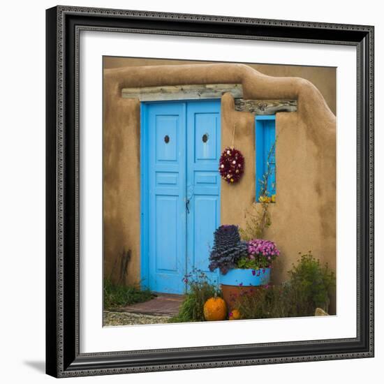 Blue Door I-Kathy Mahan-Framed Photographic Print