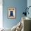 Blue Door in Paris-Erin Berzel-Framed Photographic Print displayed on a wall
