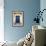 Blue Door in Paris-Erin Berzel-Framed Photographic Print displayed on a wall