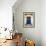 Blue Door in Paris-Erin Berzel-Framed Photographic Print displayed on a wall