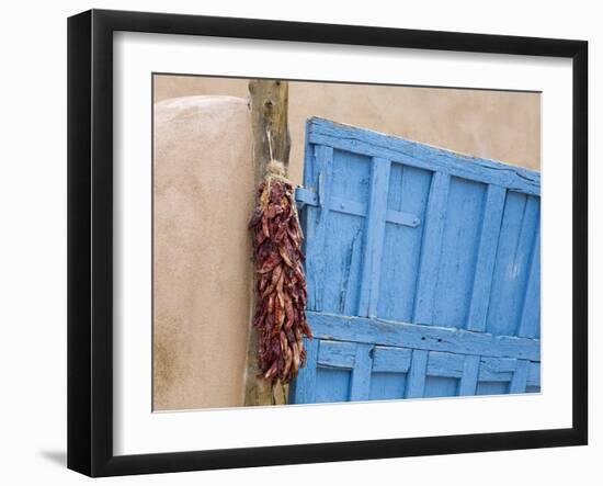 Blue Door in Taos, New Mexico, United States of America, North America-Richard Cummins-Framed Photographic Print