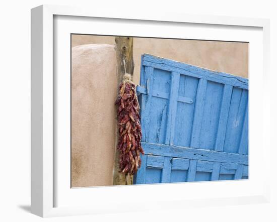 Blue Door in Taos, New Mexico, United States of America, North America-Richard Cummins-Framed Photographic Print