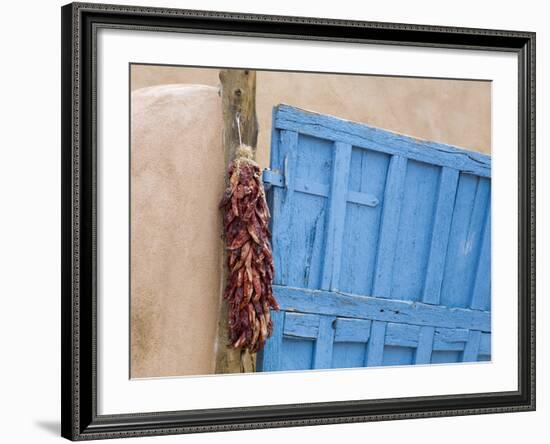 Blue Door in Taos, New Mexico, United States of America, North America-Richard Cummins-Framed Photographic Print